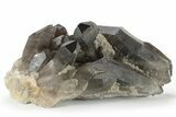Wide, Natural Smoky Quartz Cluster - Brazil #229512-1